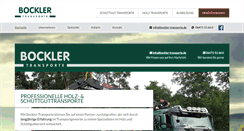 Desktop Screenshot of bockler-transporte.de