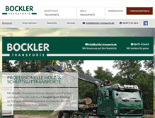 Tablet Screenshot of bockler-transporte.de